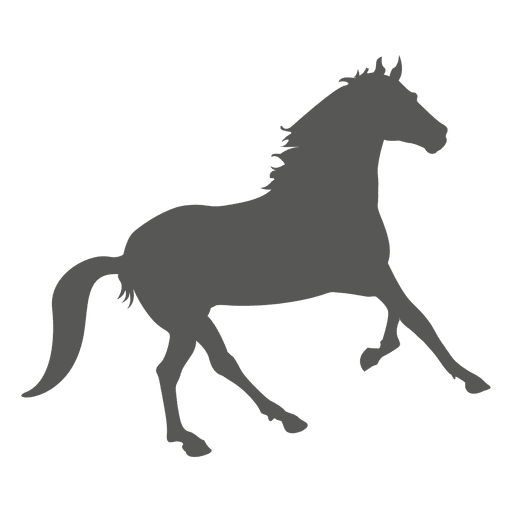 Running Horse Icon Silhouette