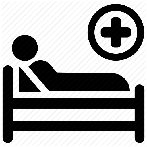 Hospital Bed, Medical Care, Medical Treatment, Patient Icon