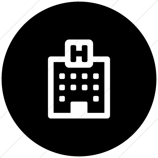 Flat Circle White On Black Bootstrap Font Awesome