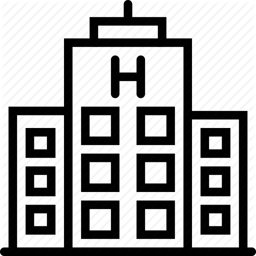 Building, Center, Hospital Icon