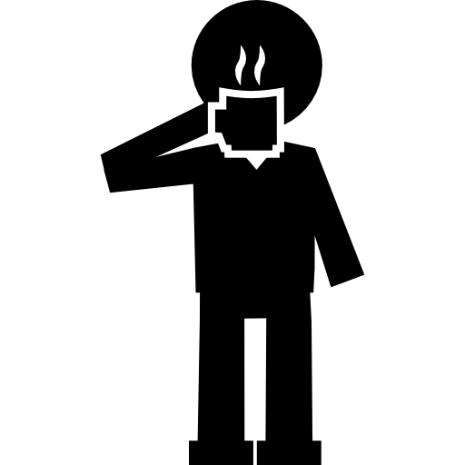 Man Drinking Hot Coffee Icons Free Download