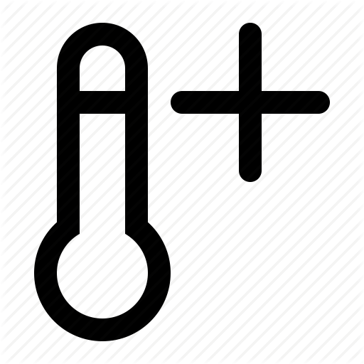 Hot, Increase, Temperature, Thermometer, Up, Warm, Weather Icon