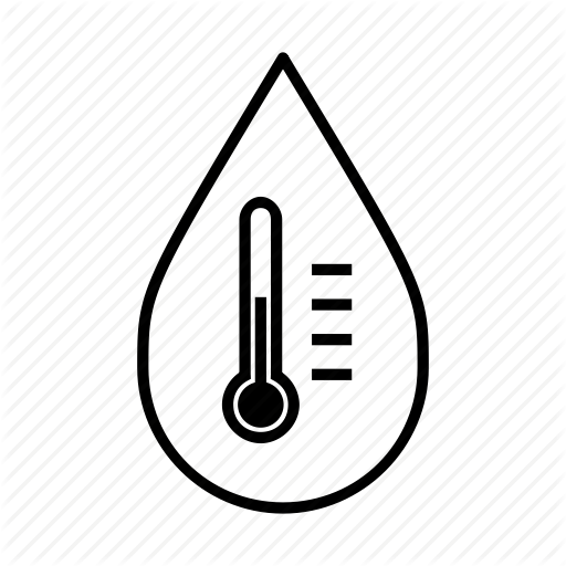 Heating Bill, Hot Water, Thermometer, Water Droplet, Water Heater