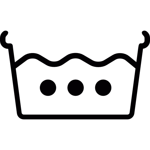 Hot Water Washing Machine Instructions Symbol Icons Free Download