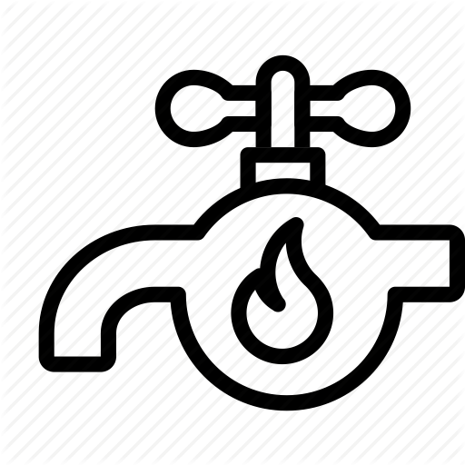 Automation, Bms, Drop, Hot, Meter, Tap, Water Icon