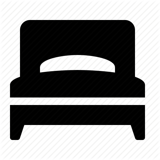 Bed, Bedroom, Hotel, Single, Sleep, Sleeping, Watchkit Icon