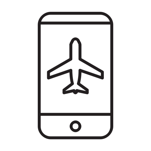 Booking, Airport, Air, Mobile, Airplane, Airship, Airline Icon