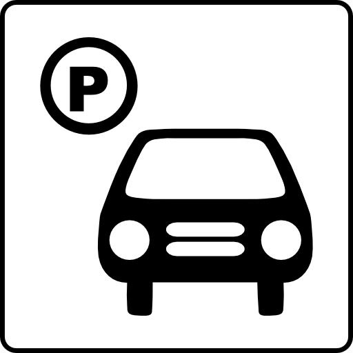 Hotel Icon Has Parking Clipart