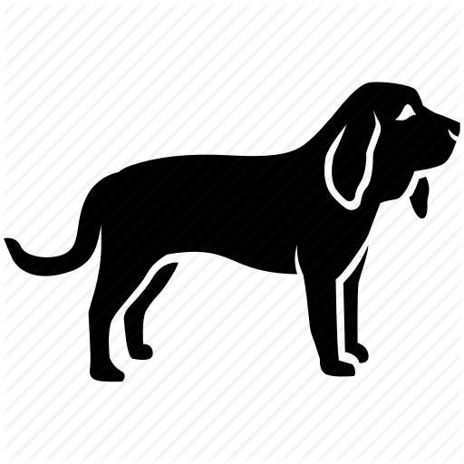 Blood, Bloodhound, Dog, Hound, Sniffer, Tracking Icon