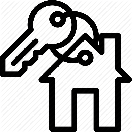Building, House, Key, Protection, Real Icon