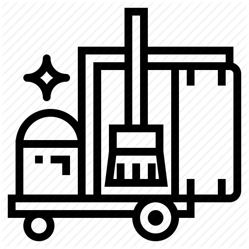 Cart, Clean, Cleaning, Hotel, Housekeeping Icon