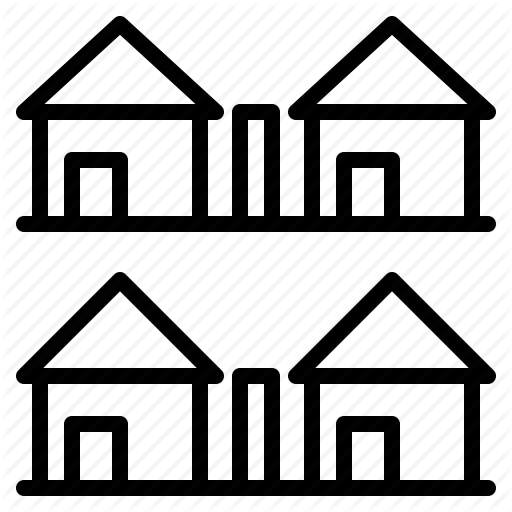 Estate, House, Houses, Real, Village Icon