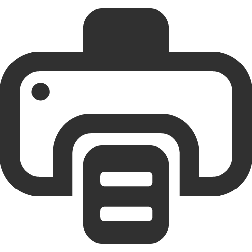 Printer Icon Mono Business Iconset Custom Icon Design