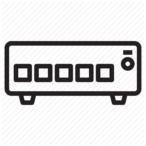 Computer, Device, Hub, Switch Icon