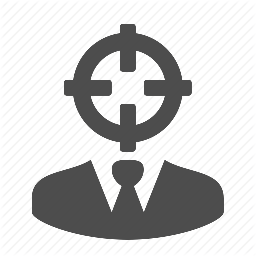 Businessman, Head Hunter, Kill, Man, People, Scope, Target Icon