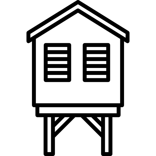 Beach Hut Icons Free Download