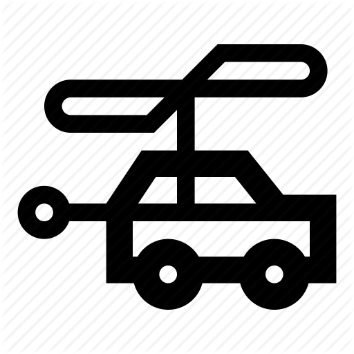 Car, Flying, Future, Helicopter, Hybrid, Transport Icon
