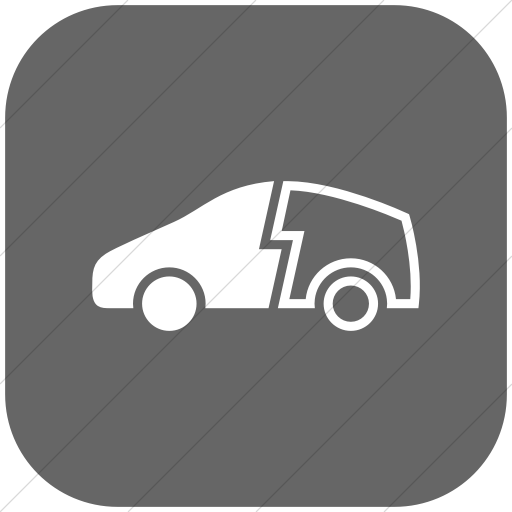 Flat Rounded Square White On Gray Iconathon Hybrid Icon