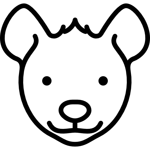 Hyena Head Icons Free Download