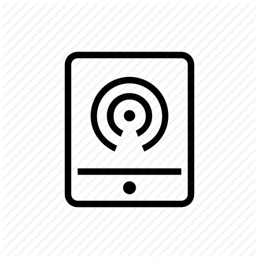 Office, Radio, Streaming, Tablet Icon