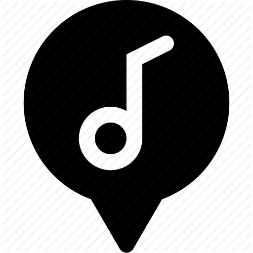 Concert, Marker, Music, Note, Pin, Radio, Yumminky Icon