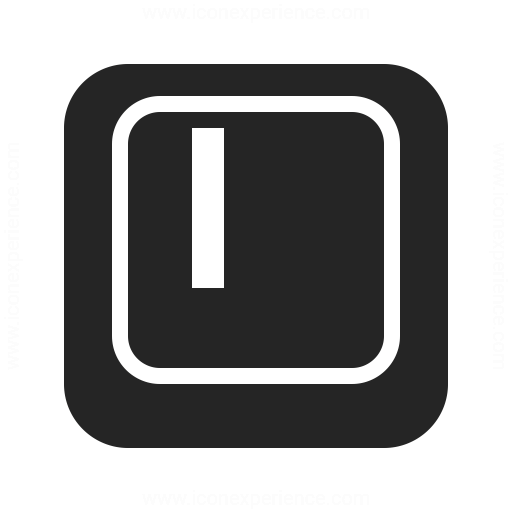 Keyboard Key I Icon Iconexperience