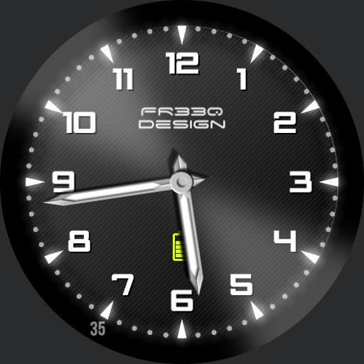 Stylish Watch Face With The Current Second Revealed On The Rim