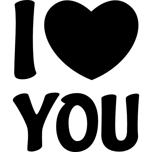 I Love You With A Heart Icons Free Download