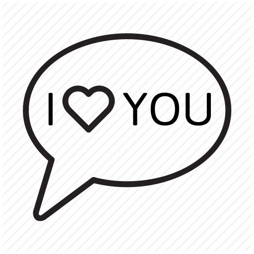 Balloon, Bubble, Chat, Conversation, I Love You, Speech, Talk Icon