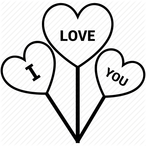 Balloon, Heart, Heart Sign, I Love You, Love Logo Icon