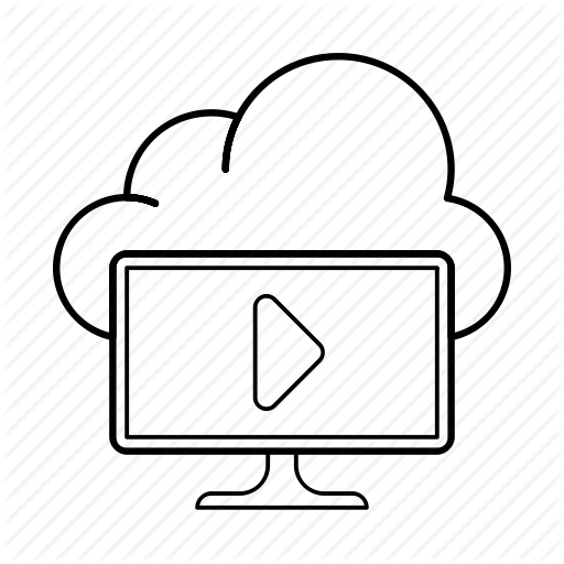 Cloud, Cloud Broadcast, Data, Media, Service, Storage, Tv Icon