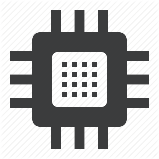 Chip, Circuit, Component, Electronic, Ic, Integrated, Processor Icon