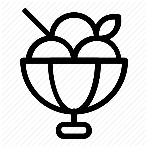 Bowl, Cream, Ice Icon