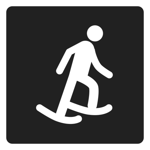 Ice Skating Square Icon