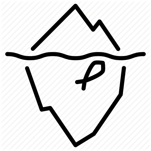 Fish, Ice, Iceberg, Nature, Titanic, Water Icon