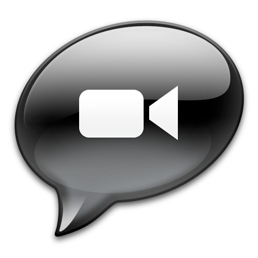Ichat Black Icon