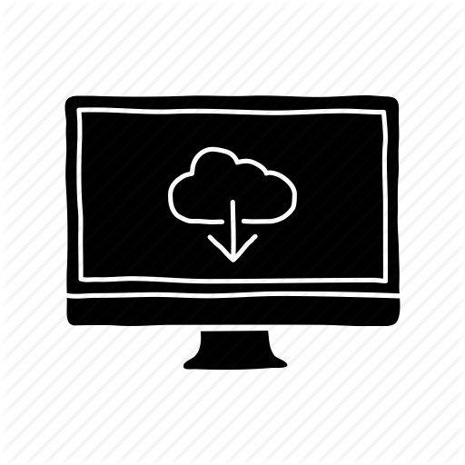 Cloud Download, Desktop, Device, Download, Icloud, Imac, Screen Icon