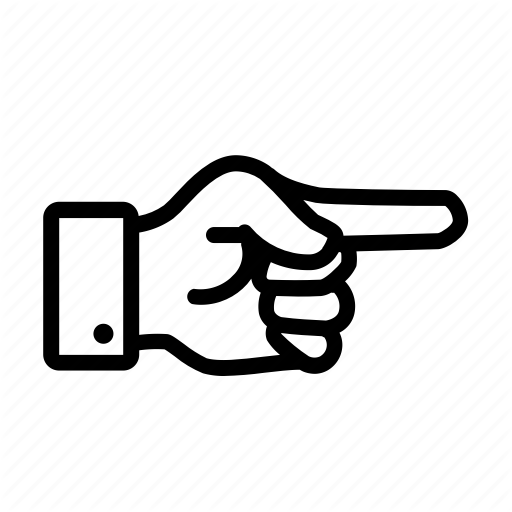 Direction, Finger, Hand, Here, Indexfinger Icon