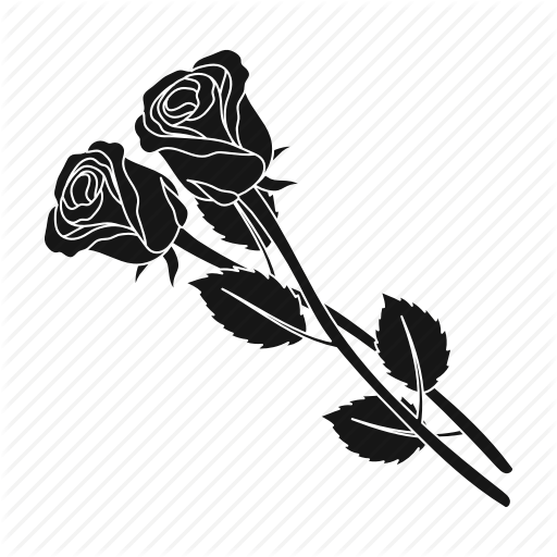 Couple, Flowers, Funeral, Rose Icon