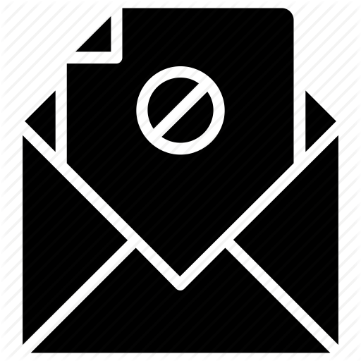 Blocked Email, Email Spam, Junk Email, Junk Mail Icon