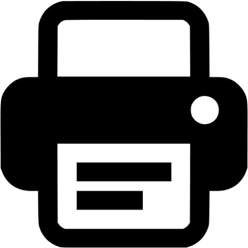 Black Printer Icon