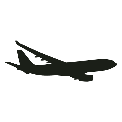 Airplane Flying Silhouette