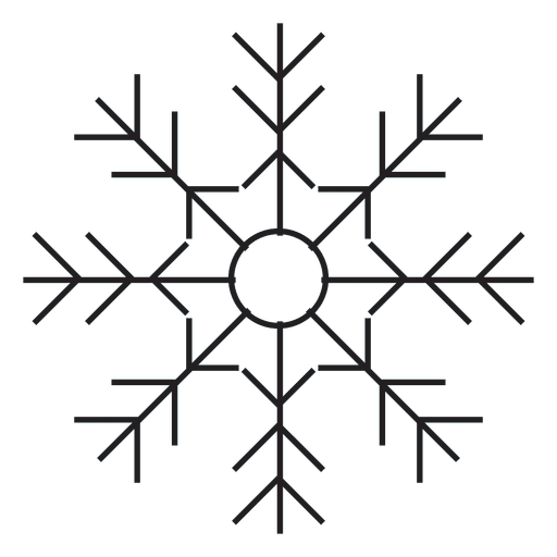Snowflake Stroke Icon