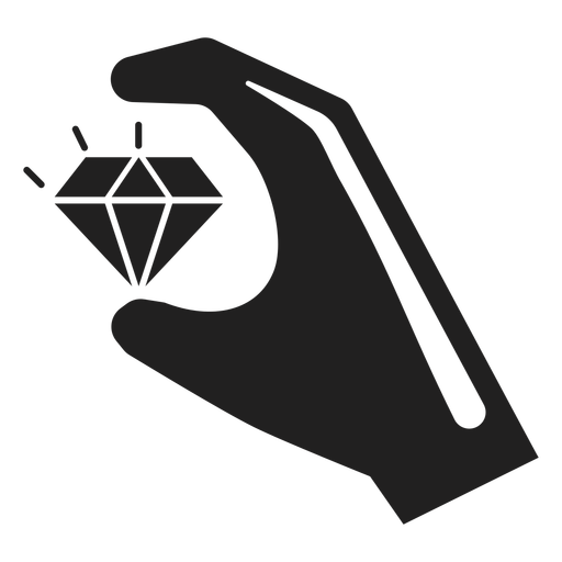 Hand Holding A Diamond Icon