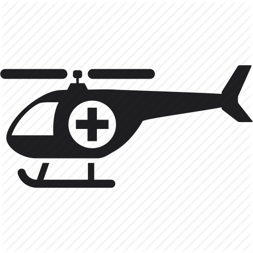 Aid, Ambulance, Emergency, First, Helicopter, Hospital, Responder Icon