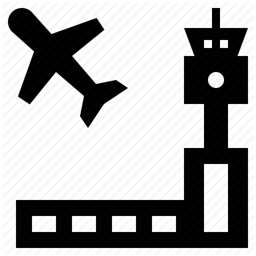 Airdrome, Airfield, Airplane, Airport Icon