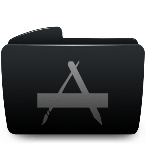 Black Mac Folder Icons For Applications Images