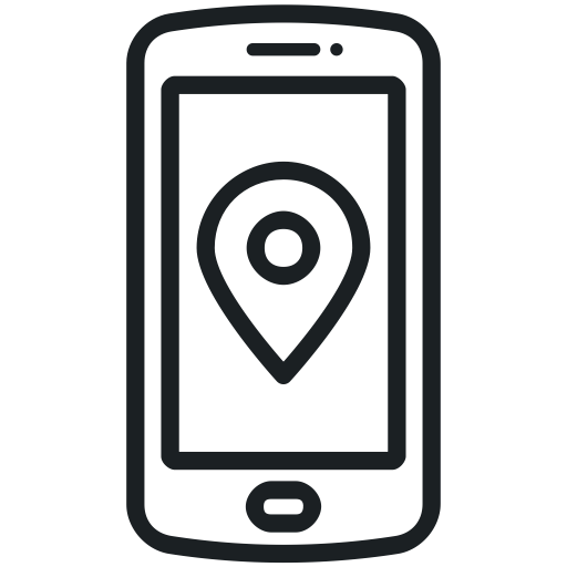 Map, Gps, Communication, Navigation, Location, Phone Icon