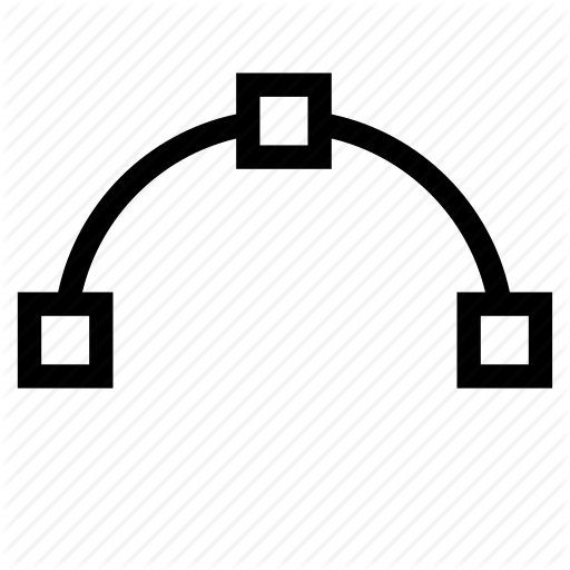 Arc, Spline, Transform, Vector Icon