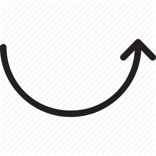 Arc, Arrow, Back, Up Icon